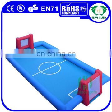 HI outdoor playground pvc inflatable soap football field, adult game football field floor