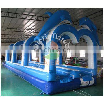 inflatable multi slide inflatable slip inflatable dolphin slide game