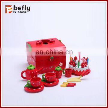 Cute wooden toy strawberry kitchen from shantou