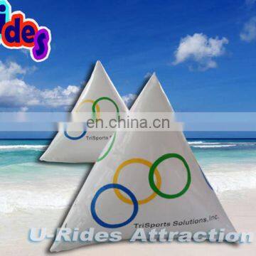 White Color Olympic Games Style Inflatable Buoys For Sale
