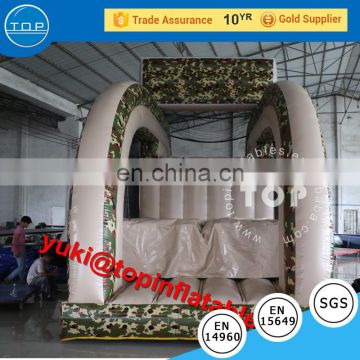 Top Inflatables new design outdoor inflatable cliff jump,inflatable camouflage kids cliff jumping games for party games