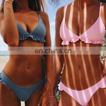 New Bikinis Sexy Falbala Bikini Woman Swimwear