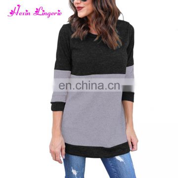 New Style Women Black Slimming Shirt Knitted Latest Design Winter Sweater