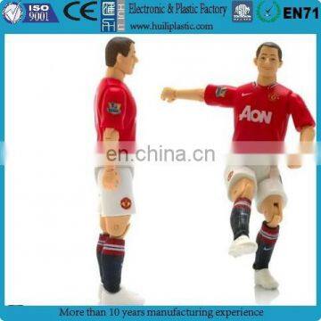 lifelike pvc football action figures, 18 articulation 3d football action figures, movable joint custom football action figure