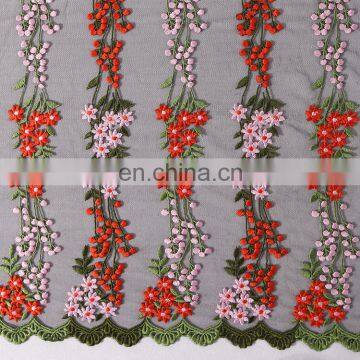 Custom Colorful Embroidery Lace Fabric for Dress QX-06 photo-2