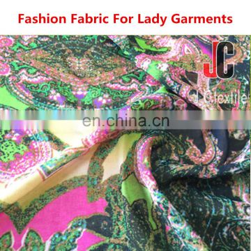 High quality 100% polyester printed tulle chiffon fabric macrame embroidered tulle