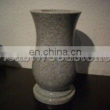 grey tombstone vase