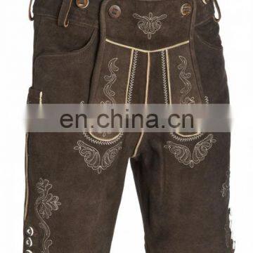 Suede-Leather-Brown-Shorts-German-Bavarian-Lederhosen