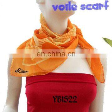 voile soft scarf fashion woman new start design printing factory make hot sell to European