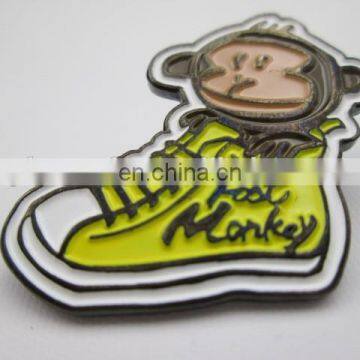 Foot Monkey soft enamel lapel pin