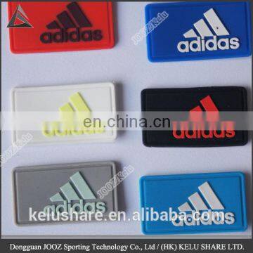 dongguan OEM custom fabric label silicone rubber sticker garment label