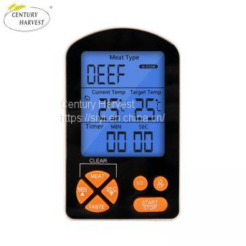 High quality kitchen digital food thermometer with two probe sensor