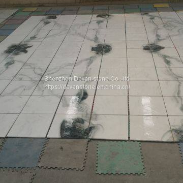 Панда белый мраморный плиточный материал photo-5