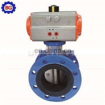DN100 ( 4 '' ) Flange Connection Pneumatic Actuator Butterfly Valve D641X - 16D Lowest Price photo-2