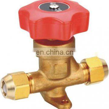 Forged Shut Off Valve for refrigeration units refrigeration hand valve 1/4in threaded port