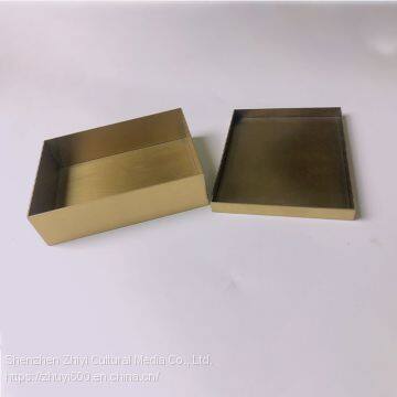 Brass 250g Tea Brick Packaging Box With Lid, Size Can be Customized photo-3