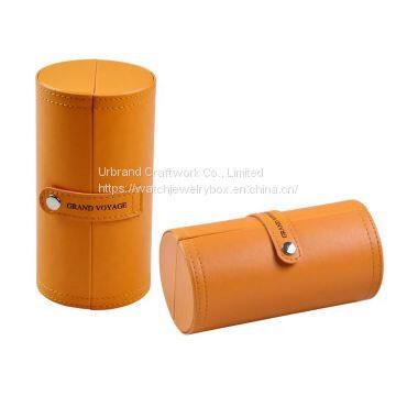 Luxury Pu Leather Perfume Packaging Paper Box Creative Design Round Perfume Box photo-4
