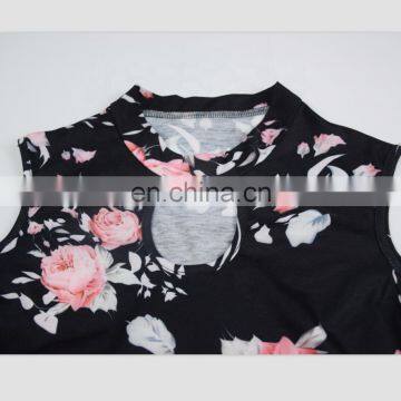 Matching Outfits Clothes Mommy & me Women off Shoulder Tops Family Lace up Blouses Floral Tunic Shirts photo-4