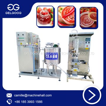 Hot Sauce Small Pasteurizer Machine Beverage Pasteurization Equipment For Chili Sauce Liquid