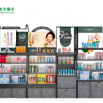 Design Beauty Supplies Store Display Stand Retail Makeup Shelves Cosmetic Display Rack photo-5