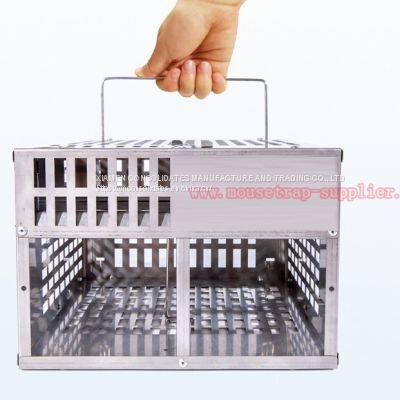 Humane Metal Mesh Rat Rodent Control Catcher Mouse Cage Trap photo-3