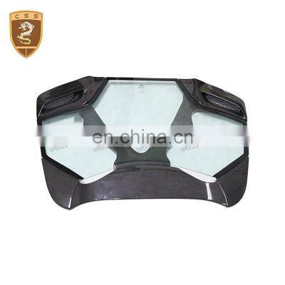 Carbon Fiber FRP Car Engine Hood Covers MISA Style Fits For Fer-rari 488 GTB Modification Auto Parts Engine Hood