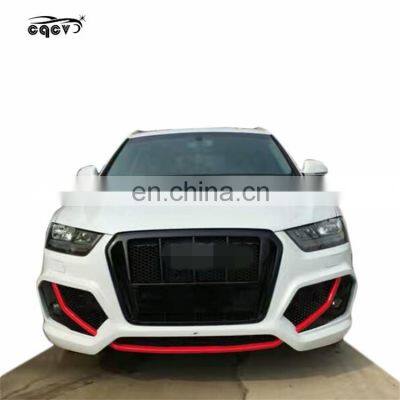 Perfect fitment AB style FRP material body kit for Audi Q3 front bumper  rear bumper side skirts with assembly accessories