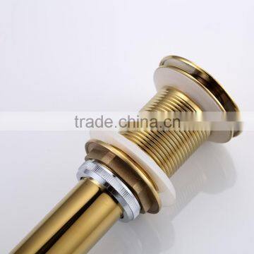 Cheap High Quality Cooper Ti-gold Bathroom Tub Drainer