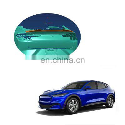 High Quality Car Exterior Accessories Parts Abs Automobile Tail Rear Trunk Roof Lip Spoiler Tail Wing For Ford Mach-e 2021