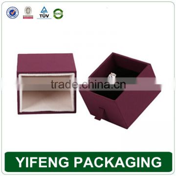 Custom Luxury Logo Printed Paper Jewellery Gift Box For Ring Packaging