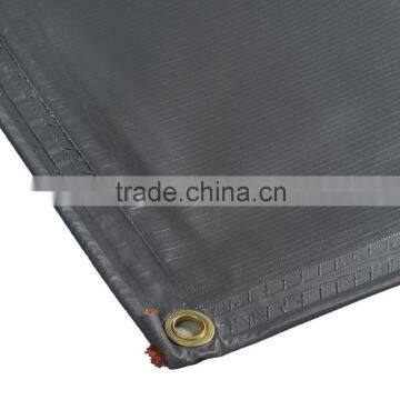 Black Heavey Duty Waterproof Truck Trailer Pvc Tarpaulin Custom Vinyl Tarps photo-5