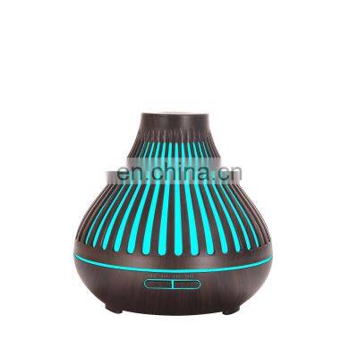 2021 New Essential Oil Diffuser 400ml Ultrasonic A roma Diffuser Colorful Lights Wood Grain Air Arom atherapy Humidifier