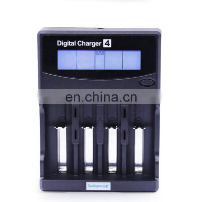 Fast charging 4 Slots LCD 18650 lithium battery charger for 1.2V Ni-MH/Ni-CD & 3.7V Rechargeable Battery