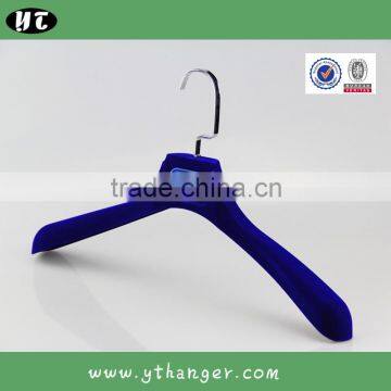 HA6943 Flocked Cover Coat Hanger Velvet Plastic Clothes Hanger Supplier's Choice photo-5