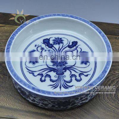 Jingdezhen antique reproduction ceramic porcelain blue Pen bowl