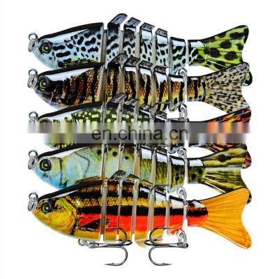 5pcs Lure Kit  bass fishing  swimbait fish bait set lot Plastic Hard Lure Artificial fishing lure box set