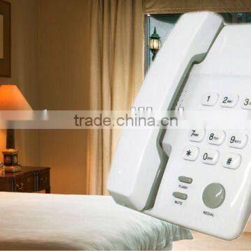 white simple hotel phone