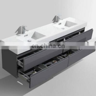 Philippines Modern Water Resistant Top Acrylic Makeup Bathroom Vanity With Led Mirror Light photo-3