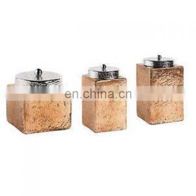 tin material square canister sets