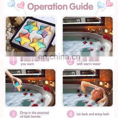 High Productivity New Star Shaped Colorful Oil Aroma Custom Shower Steamers Organic photo-4