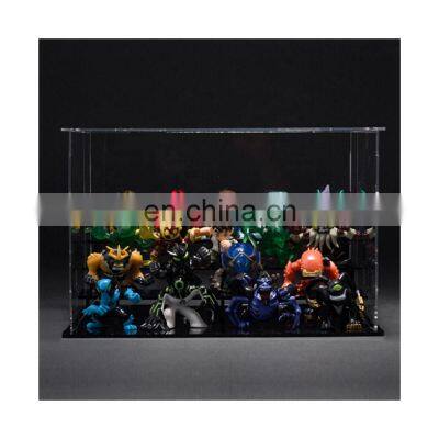 KD plastic model case figure holder acrylic toy doll display box