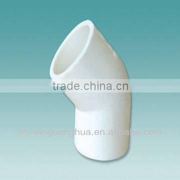 DIN Standard pvc pipe fitting dimension 20mm 45degree elbow