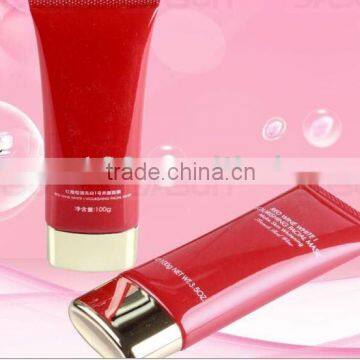 35mm Red Super Oval soft tube for cosmetics packaging bb cream