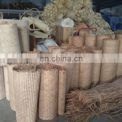 Wholesale Craft Materials 100 % PE Plastic Whicker Rattan Cane Webbing Rattan Cane Webbing From Viet Nam For Making Furniture photo-5