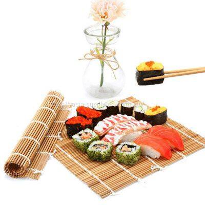 China Made Factory Price High Quality Natural Square Non Stick Bamboo Sushi Roller Mat