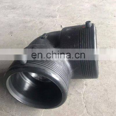 PE HDPE Pipe Electrofusion Fittings Electro Fusion Bend 90 Degree Elbow 160mm 110mm