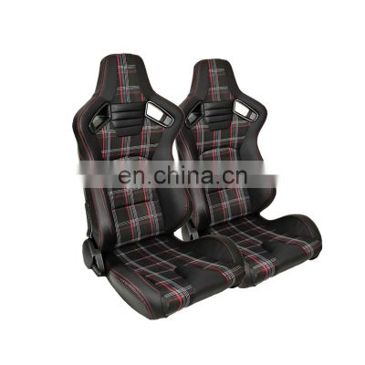 JBR1041 Hot Sale New pvc leather Single slider racing universal bucket seats for sale