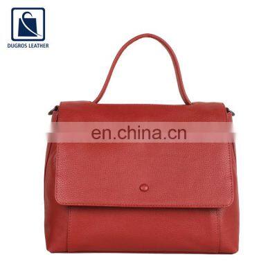 Fashion Style Chairman Lining Luxury Pattern Genuine Leather Handbag for Women