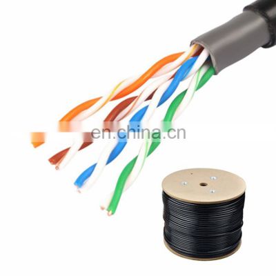 High Density Bare Copper CCA 300/305/500M 0.51mm 0.4mm Unshielded Twisted Pair UTP Cat5 Cat5e Outdoor Network Cable