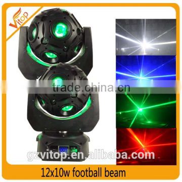 Touch screen 12x10w RGBW DJ led beam moving head light led beam foot ball light